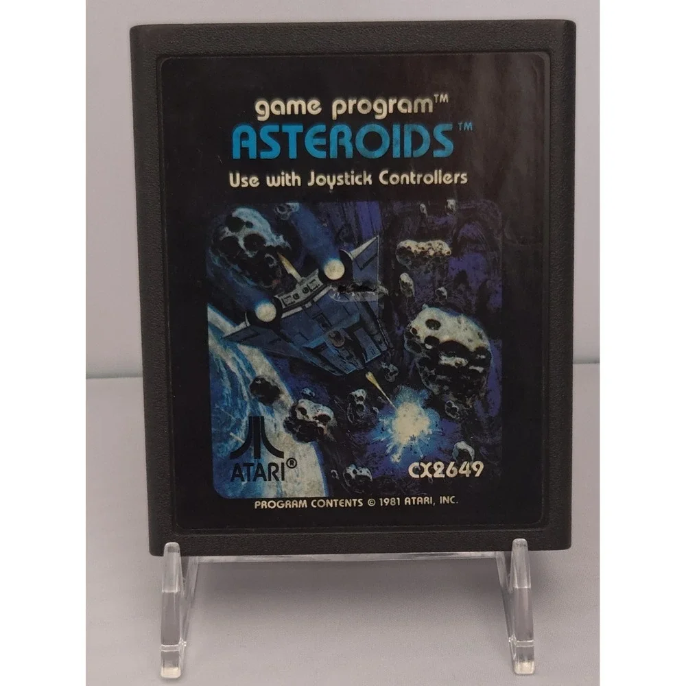 Asteroids - Atari 2600 - 1981 - OEM Authentic Game Cartridge - CX2649 - Tested